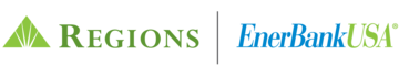 A logo for a bank called regions enerbank usa