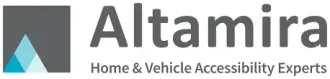 A logo for altamira home and vehicle accessibility experts