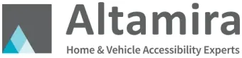 A logo for altamira home and vehicle accessibility experts