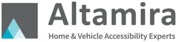 A logo for altamira home and vehicle accessibility experts