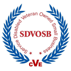 A logo for a disabled veteran owned small business.