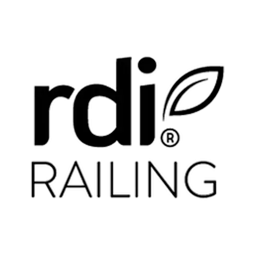 RDI Railing logo: black text with 