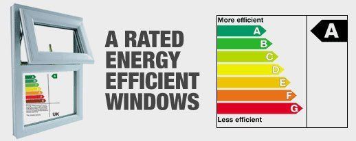 A-rated energy efficient windows