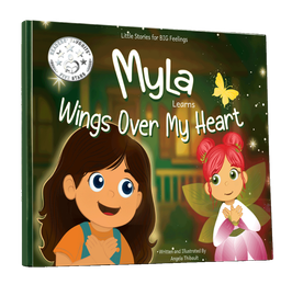 Book cover: Girl and fairy, title