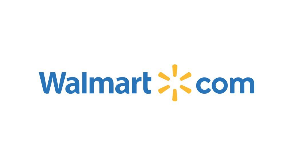 Walmart.com logo in blue and yellow with a yellow spark symbol between the words
