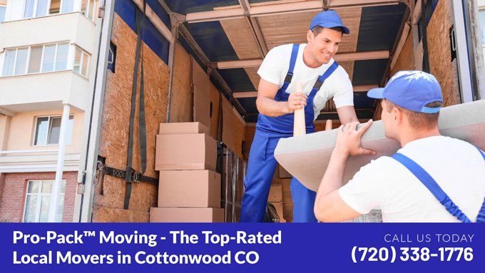 moving companies near me in Cottonwood CO and boxes