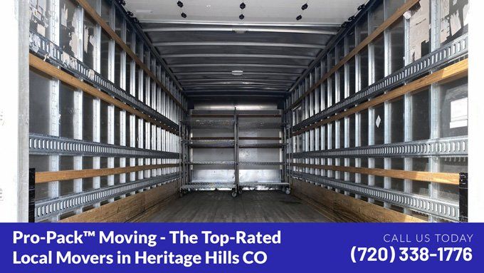 movers near me in Heritage Hills CO and moving truck