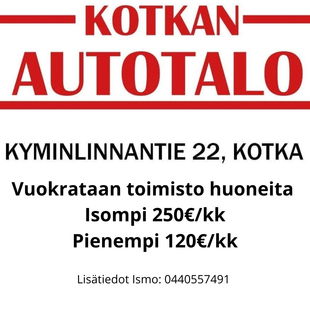 A sign that says kotkan autotalo on it