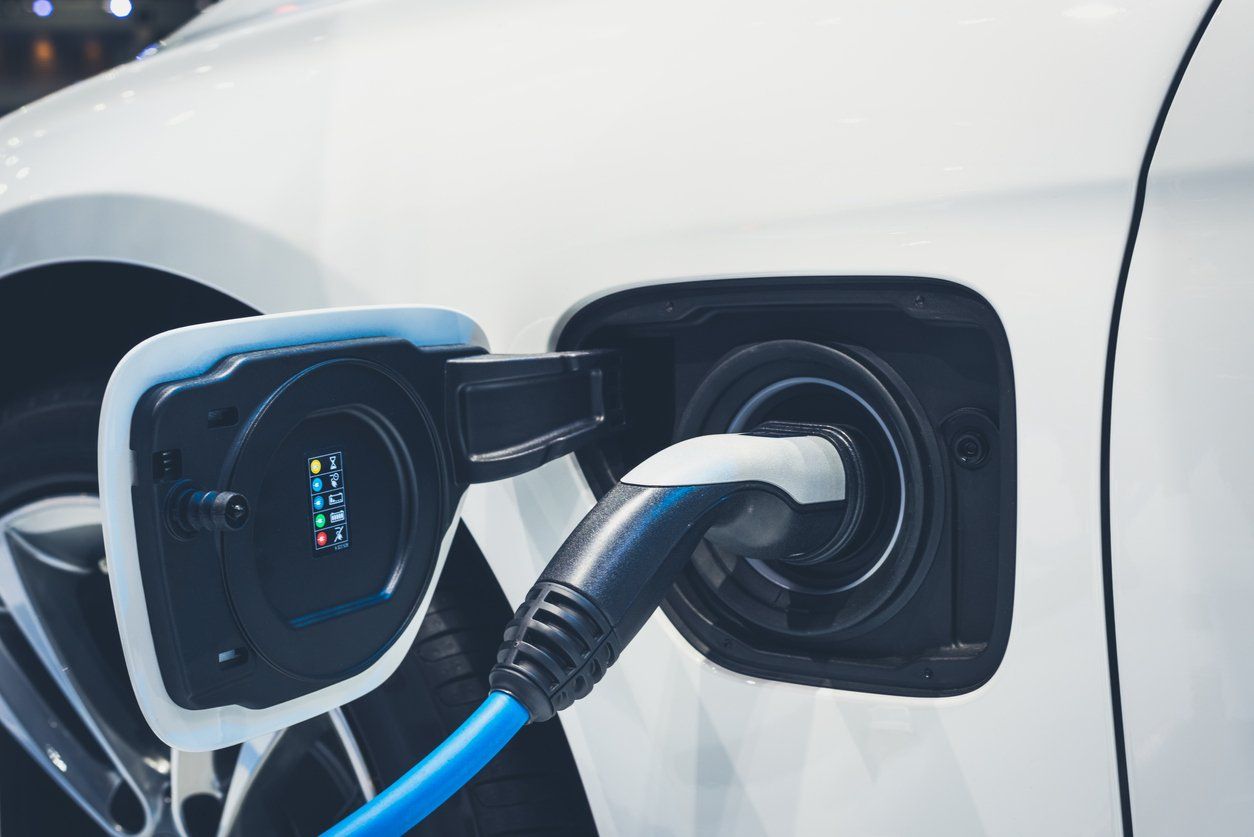 The process of charging an electric vehicle