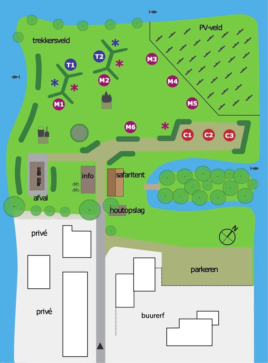 Plattegrond camping