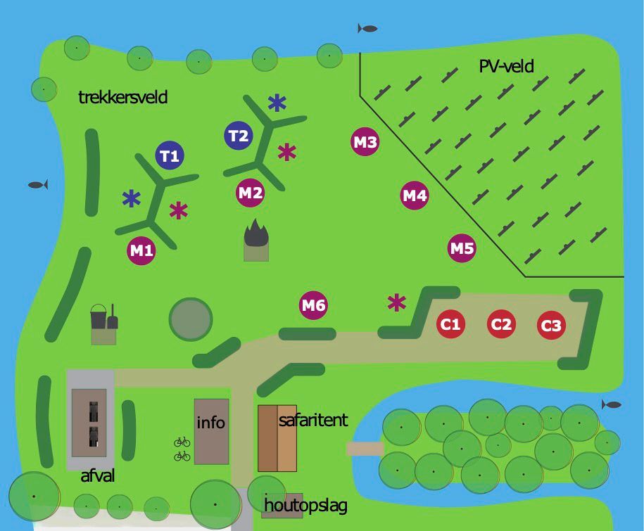 Plattegrond camping