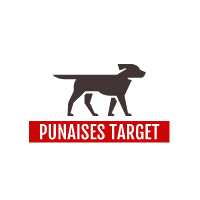 logo chien punaises target footer