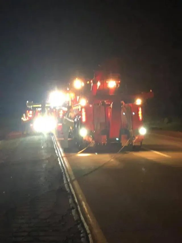 Night Towing In Progress — Camp Douglas, WI — C. L. Chase 24 Hour Towing & Recovery