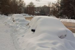 Cars Covered In Snow — Camp Douglas, WI — C. L. Chase 24 Hour Towing & Recovery