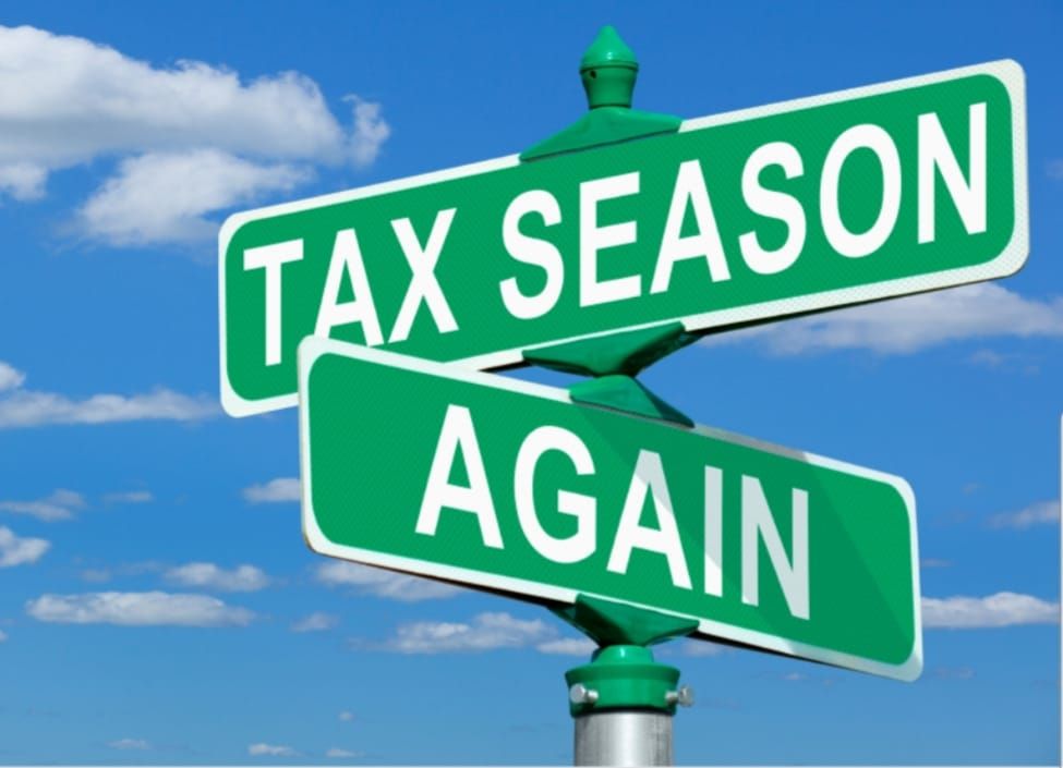 Green Street Sign Reads Tax Season Again — Fit Financial Group in Narellan, NSW