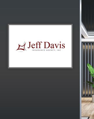A sign on a wall that says `` jeff davis insurance agency , inc. ''