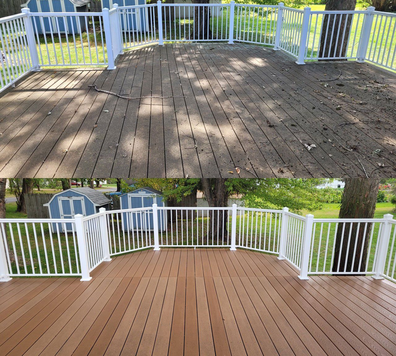 Deck cleaning — Eau Claire, WI — Shine-Brite Exterior Cleaning
