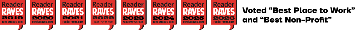 Picture that reads Reader Raves winners of