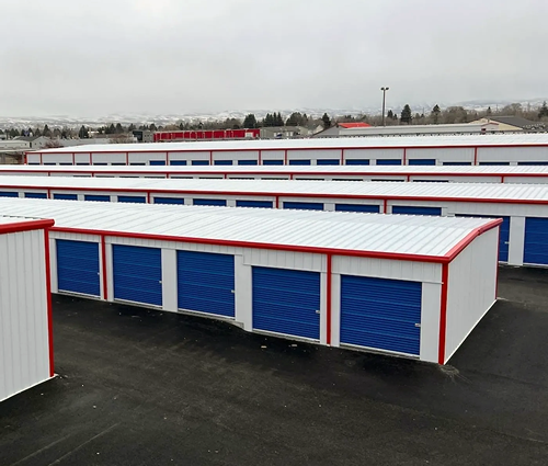 arial view of United Storage outdoor units