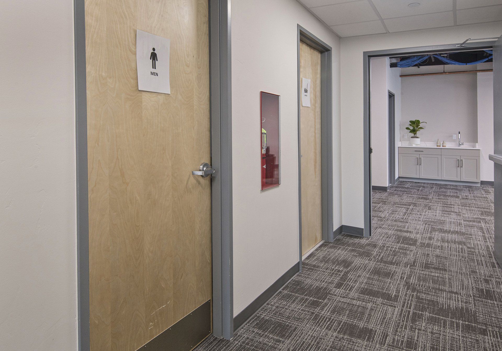 Interior bathroom door photo of the ark