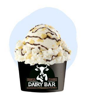 Blueberry Cheesecake Dream Ice Cream at the Dairy Bar in Grand Rapids, Ohio