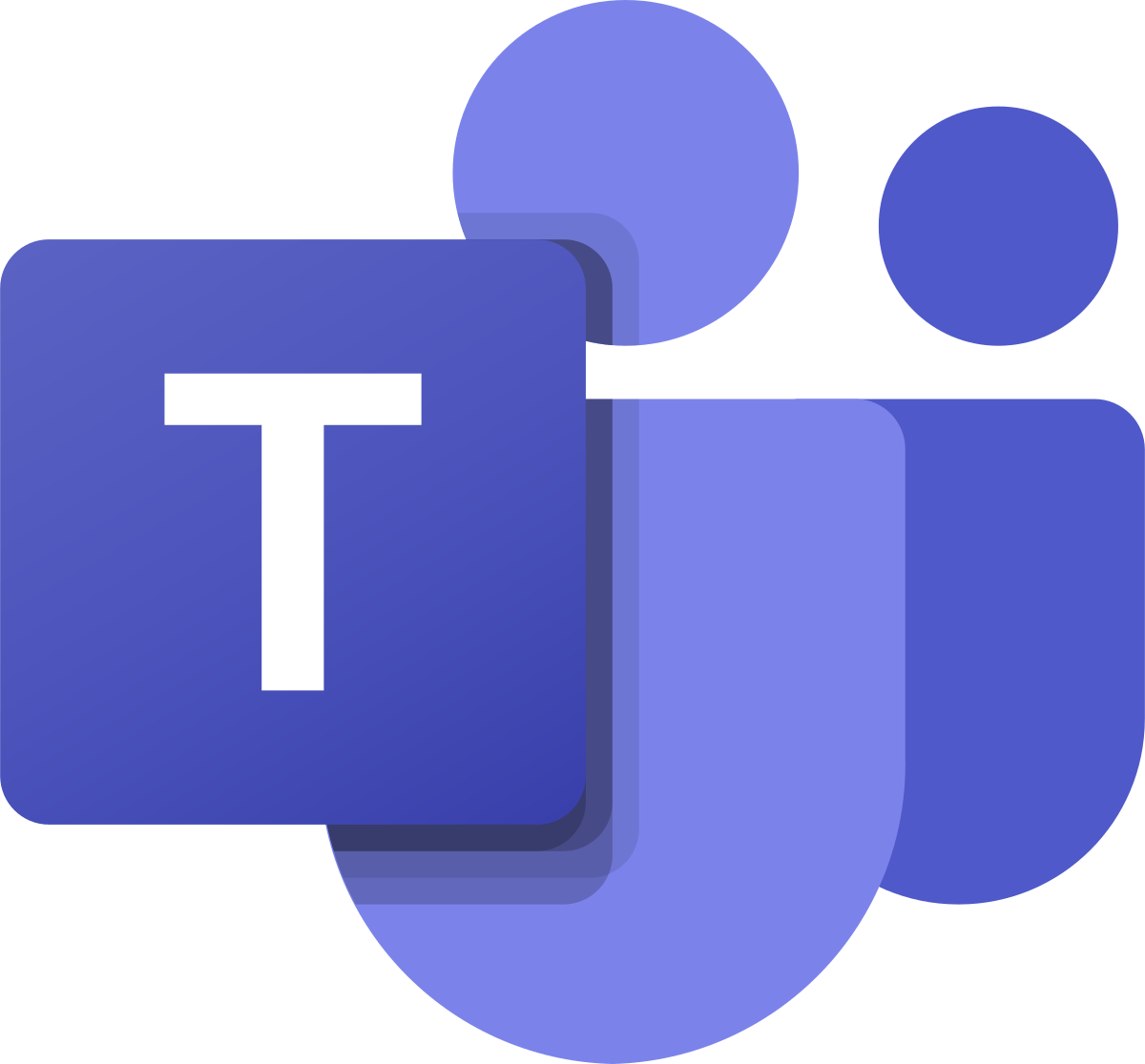 Das Logo von Microsoft Teams ist ein violettes Quadrat mit dem Buchstaben T darauf.