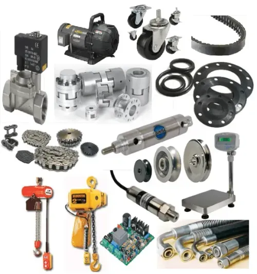 Collection of industrial equipment and machinery parts.