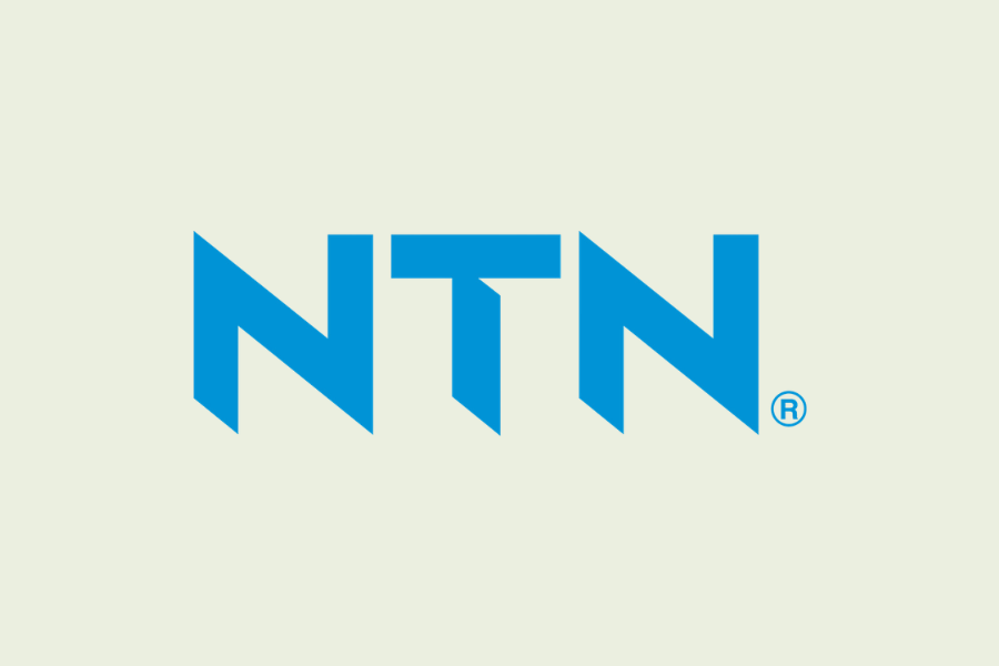 Blue NTN logo on a light background