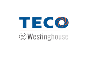 TECO Westinghouse logo in blue and orange.
