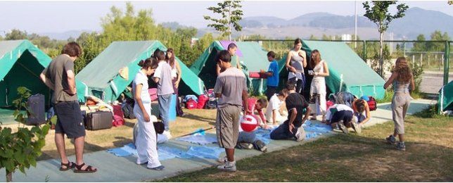 Acampada en albergue de Santoña