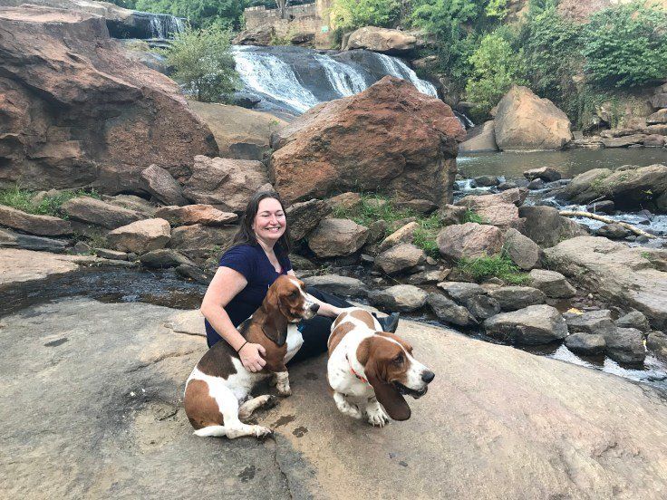 Ben's Wife With Their Two Dogs — Mississippi Gulf Coast — Ben The Bondsman