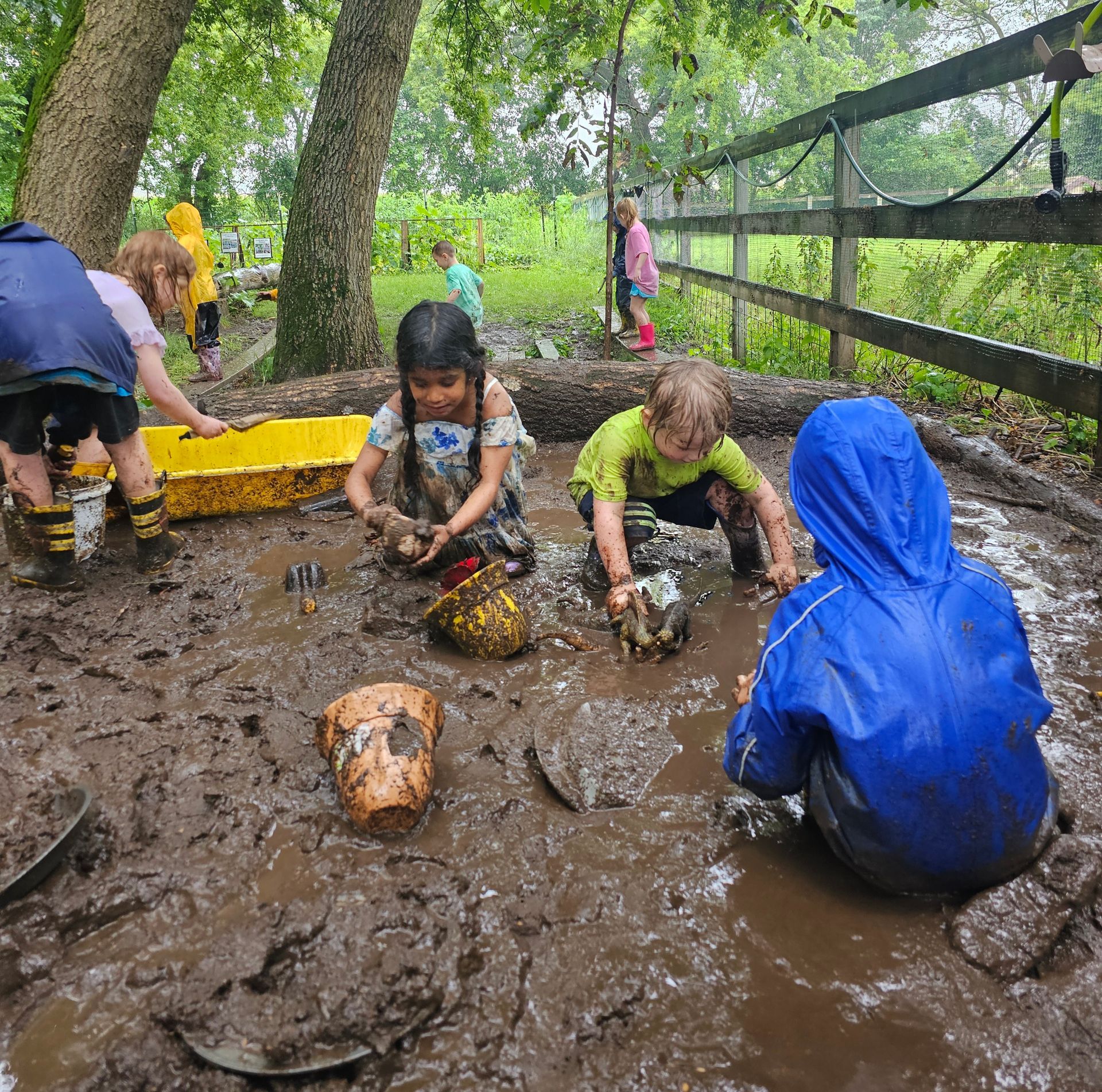 Kids playing outside
