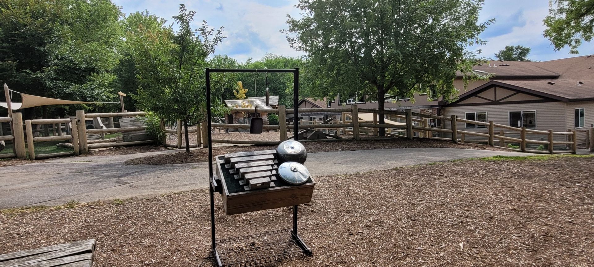 outdoor wooden play structure