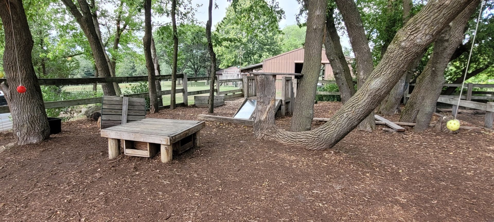 outdoor wooden play structure