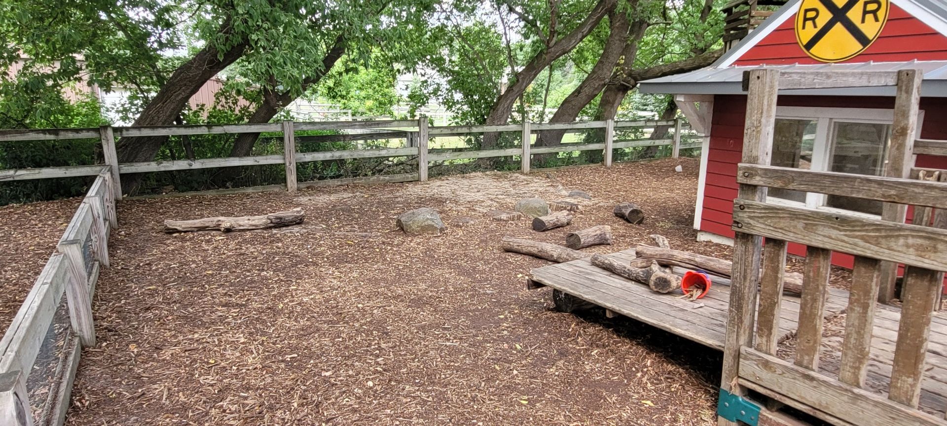 outdoor wooden play structure
