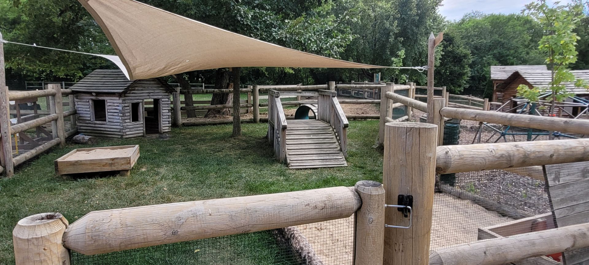 outdoor wooden play structure