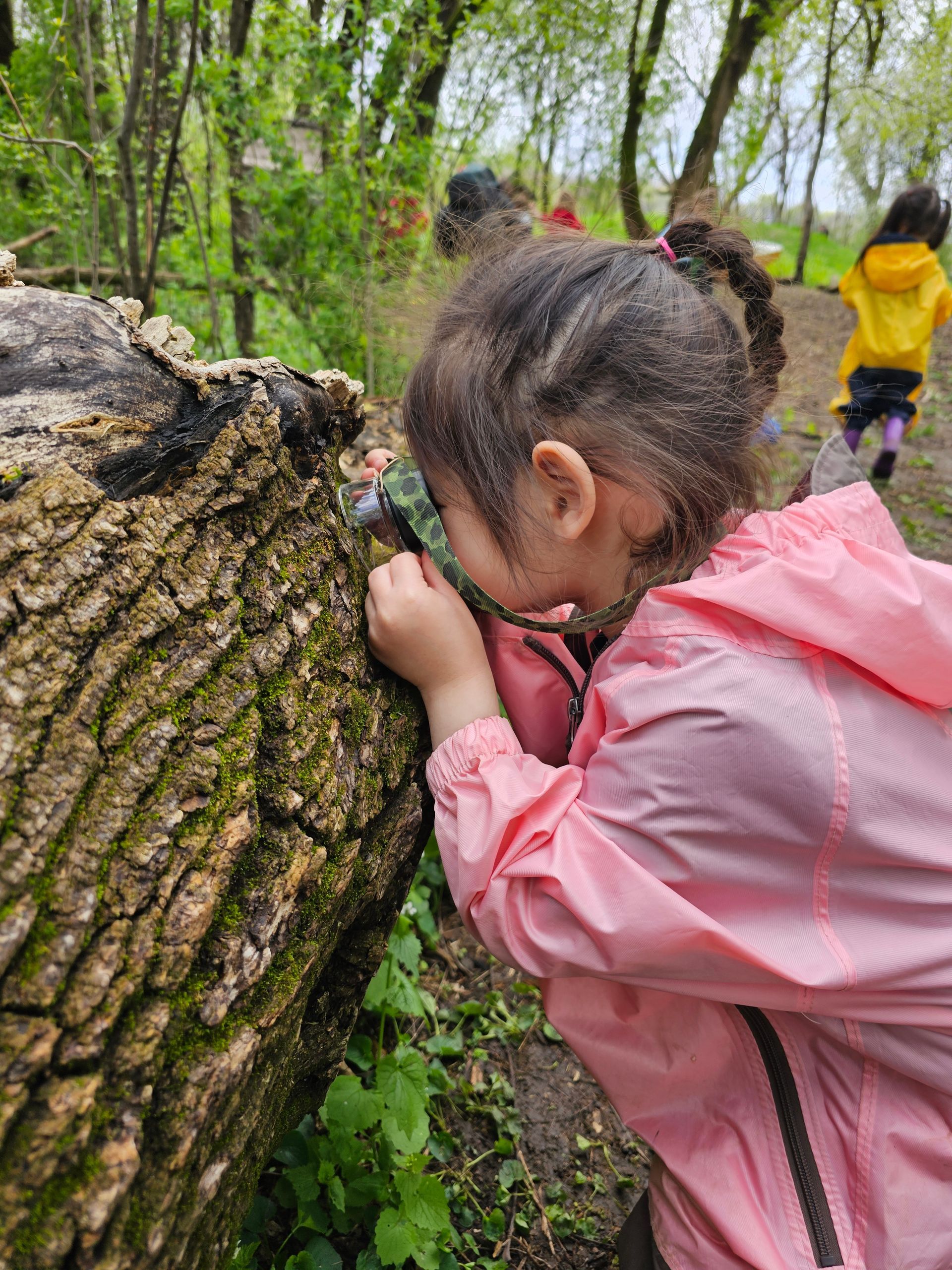 Child playing outside