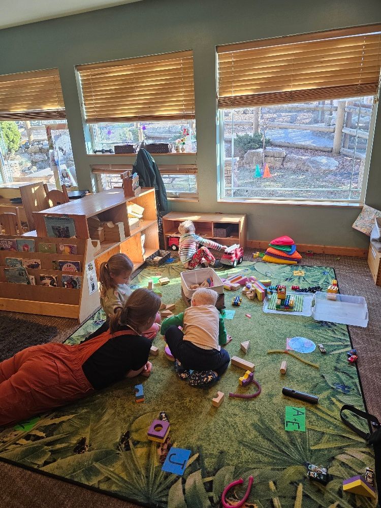 indoor classroom space with children