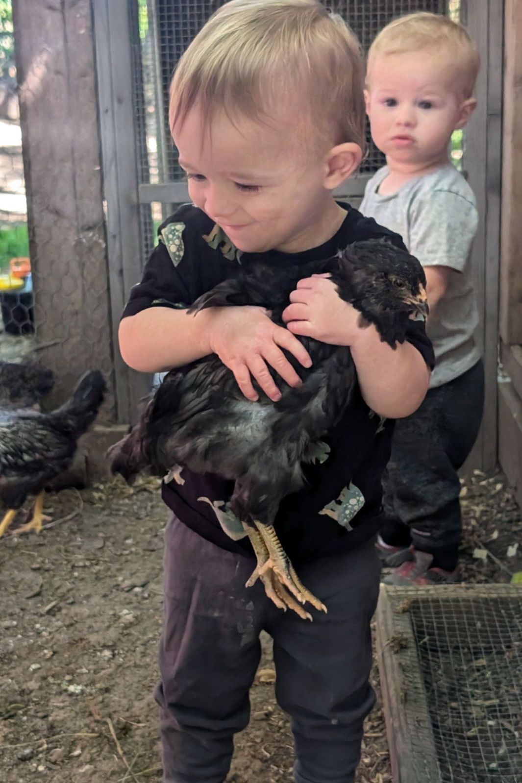 Child playing outside