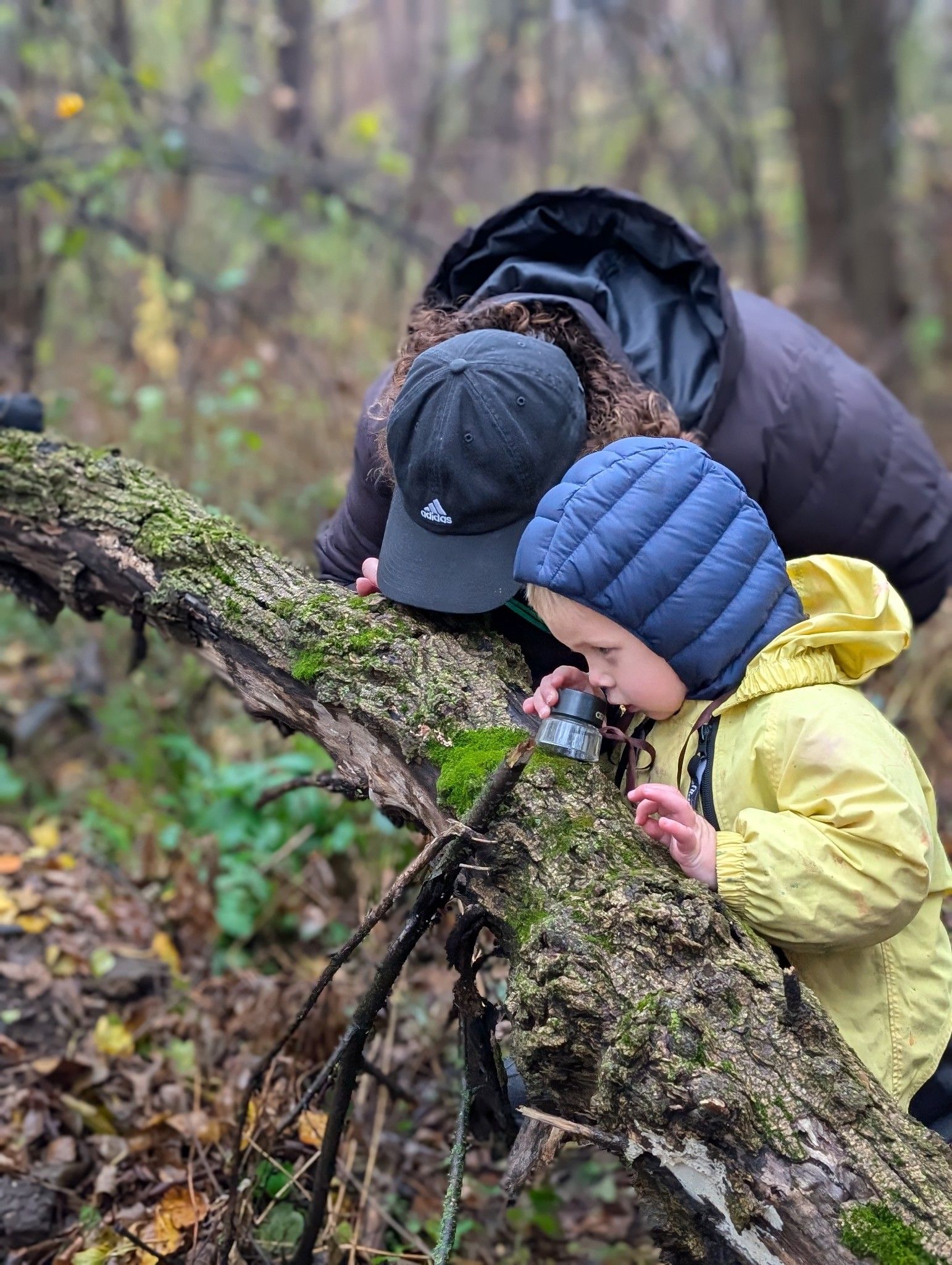 outdoor classroom space with children