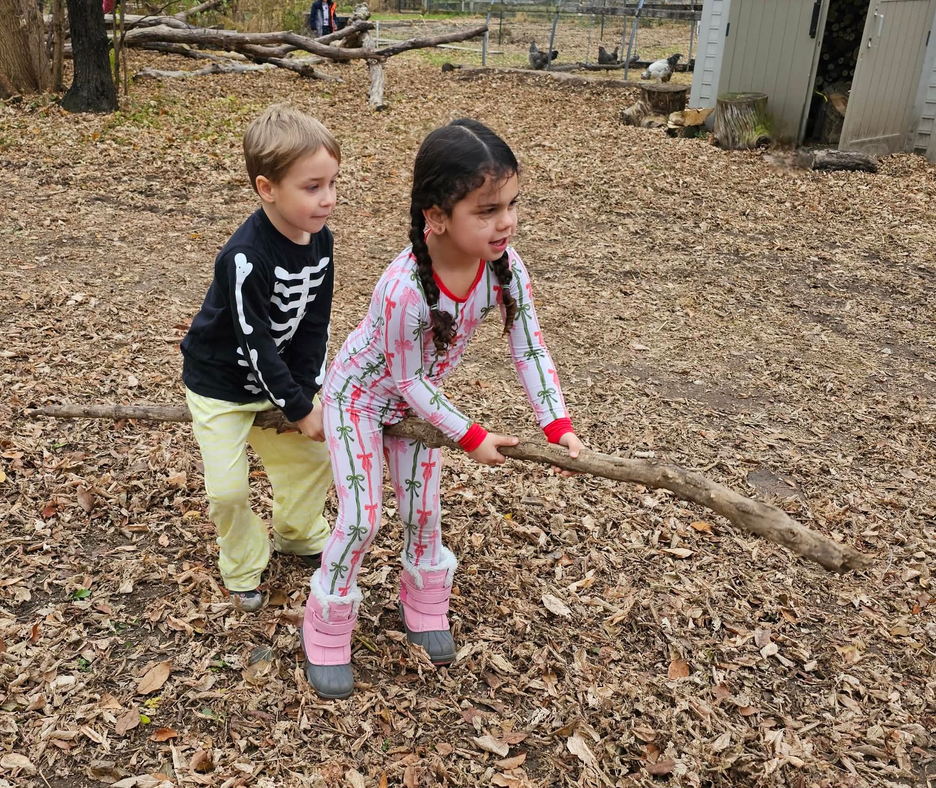 kids outside playing