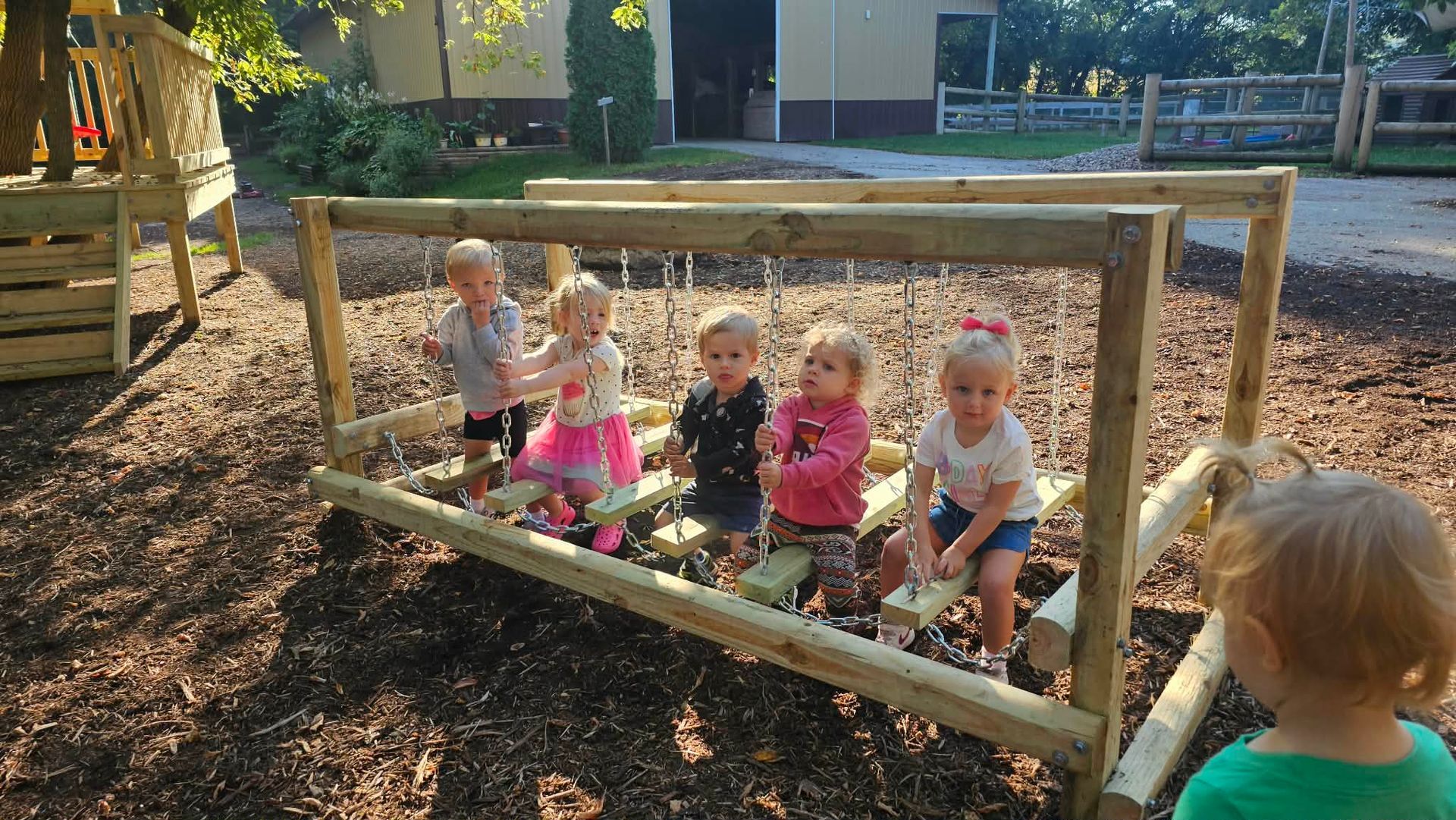 outdoor wooden play structure