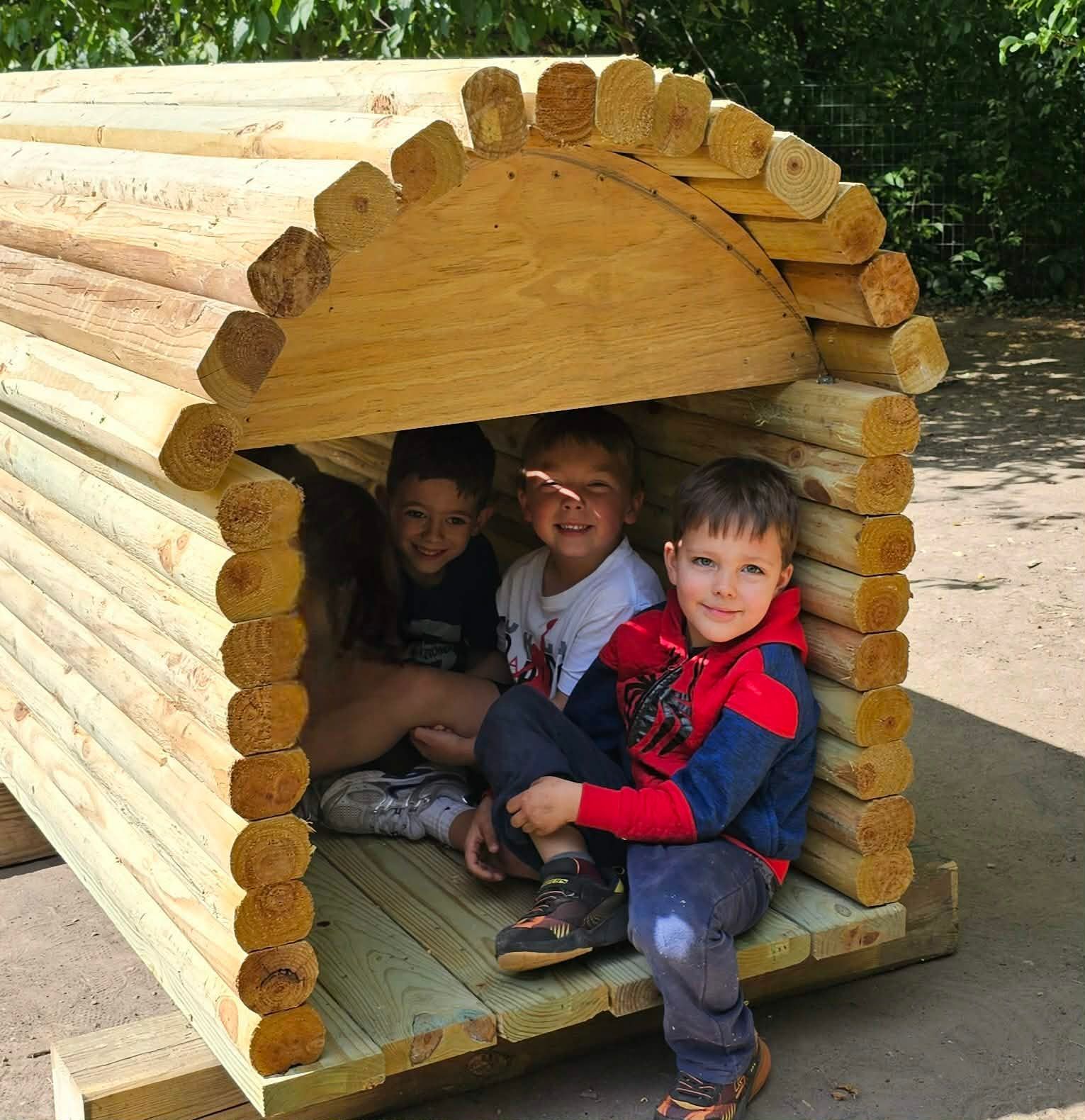 outdoor wooden play structure