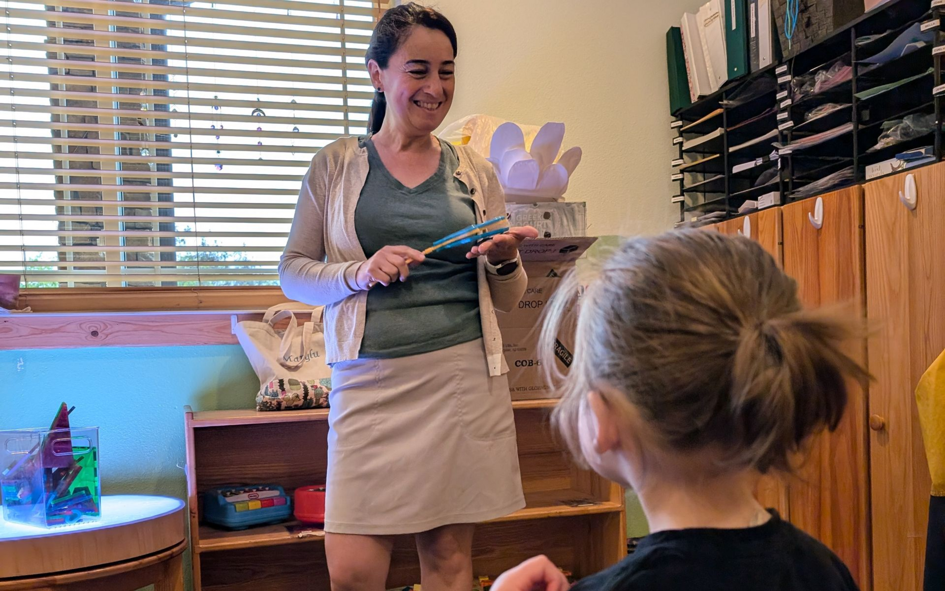 Child playing outside