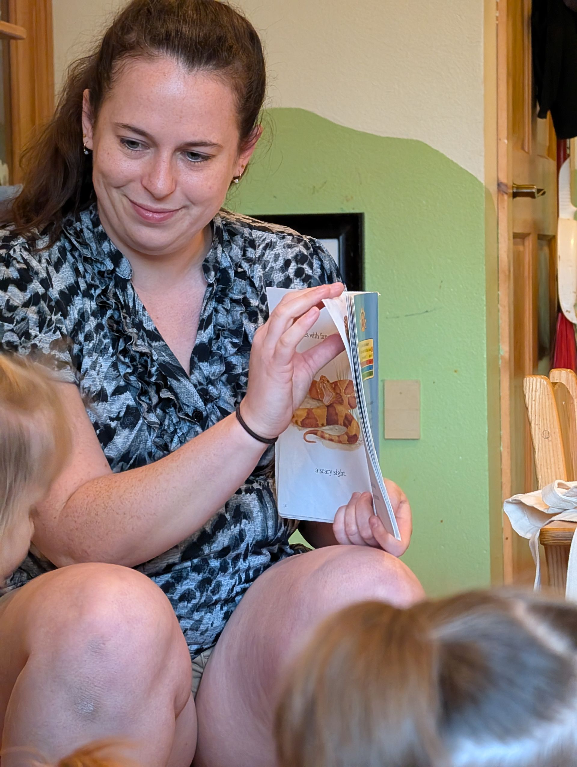indoor classroom space with children