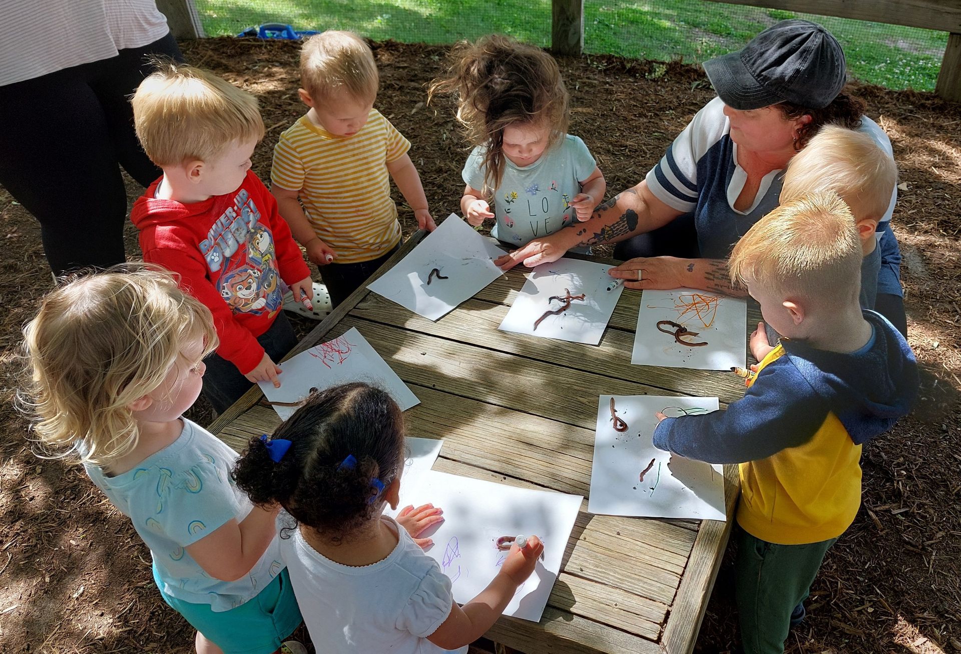 kids outside playing