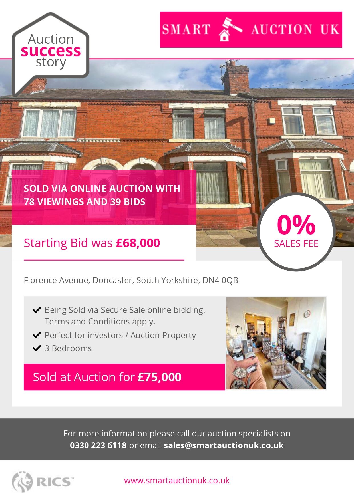 Smart Auction UK Sold for £75,000