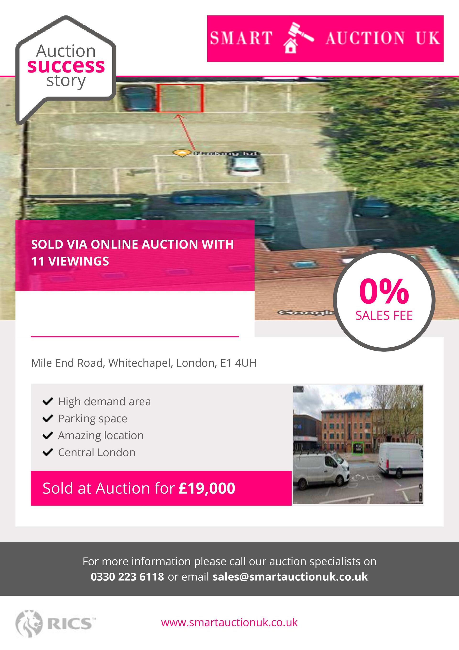 Smart Auction UK Sold for £17,000