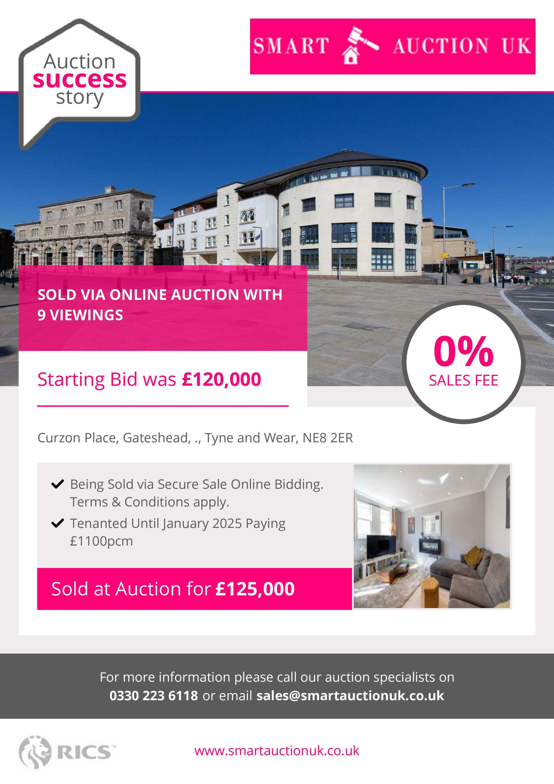 Smart Auction UK Sold for £125,000