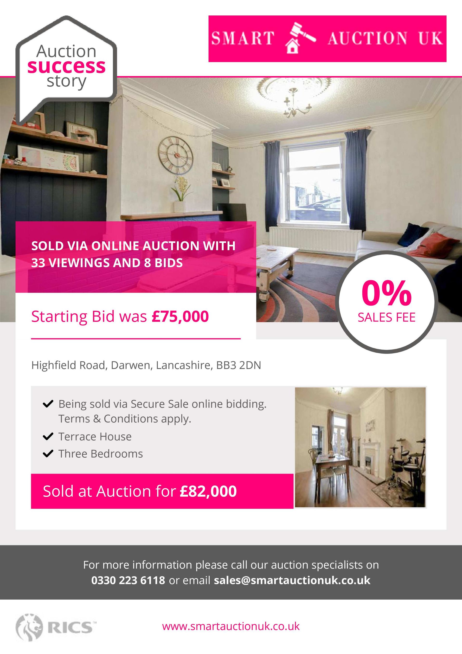 Smart Auction UK Sold for £233,000